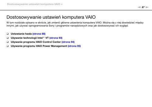 Sony VGN-NW2ZRF - VGN-NW2ZRF Mode d'emploi Polonais