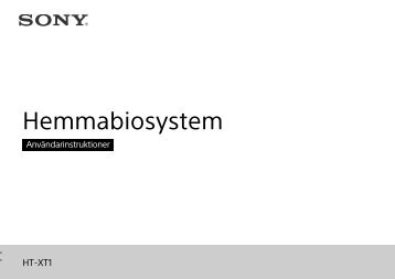 Sony HT-XT1 - HT-XT1 Istruzioni per l'uso Svedese
