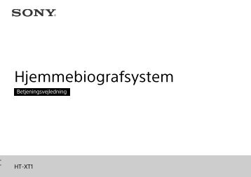 Sony HT-XT1 - HT-XT1 Istruzioni per l'uso Danese