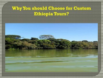 Why You should Choose for Custom Ethiopia Tours