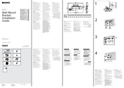 Sony KDL-50W656A - KDL-50W656A Guide d'installation Letton