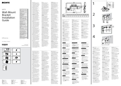 Sony KDL-50W656A - KDL-50W656A Guide d'installation Norv&eacute;gien