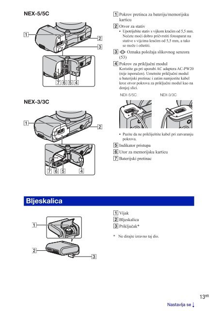 Sony NEX-5 - NEX-5 Guide pratique Croate