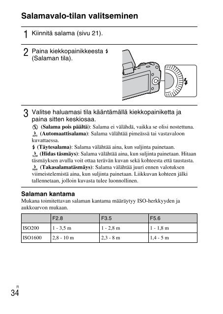 Sony NEX-5 - NEX-5 Mode d'emploi Finlandais