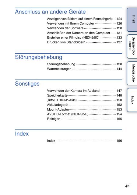 Sony NEX-5 - NEX-5 Guide pratique Allemand