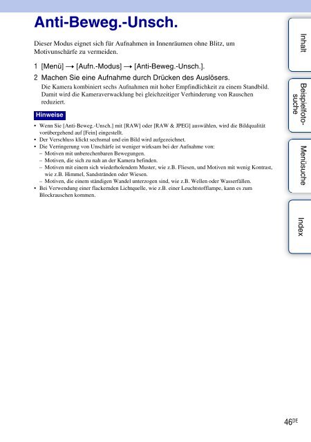 Sony NEX-5 - NEX-5 Guide pratique Allemand