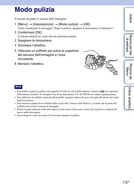 Sony NEX-5 - NEX-5 Guide pratique Italien