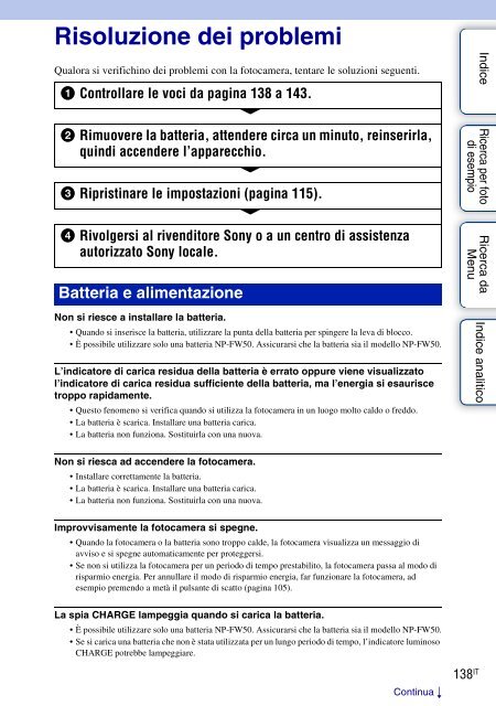 Sony NEX-5 - NEX-5 Guide pratique Italien