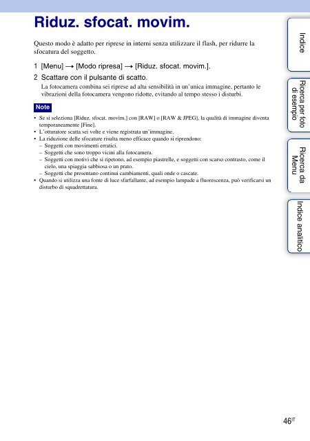 Sony NEX-5 - NEX-5 Guide pratique Italien