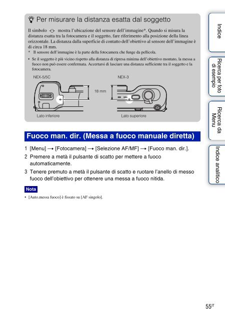 Sony NEX-5 - NEX-5 Guide pratique Italien