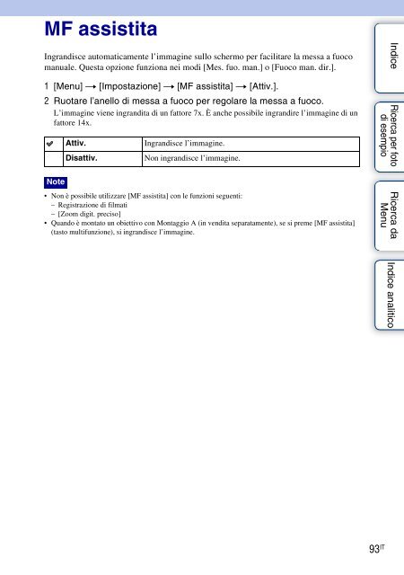 Sony NEX-5 - NEX-5 Guide pratique Italien