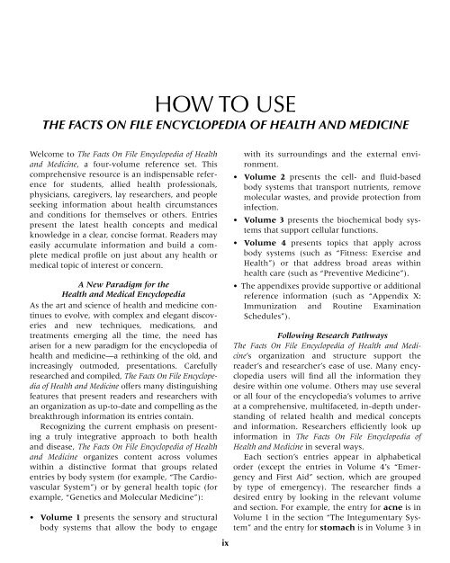 Encyclopedia of Health and Medicine