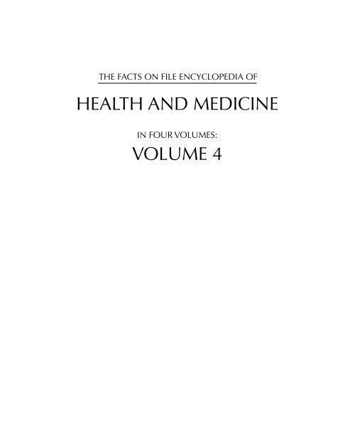 Encyclopedia of Health and Medicine