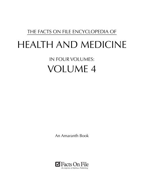 Encyclopedia of Health and Medicine