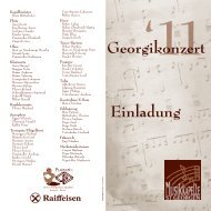 Einladung Georgikonzert 2011