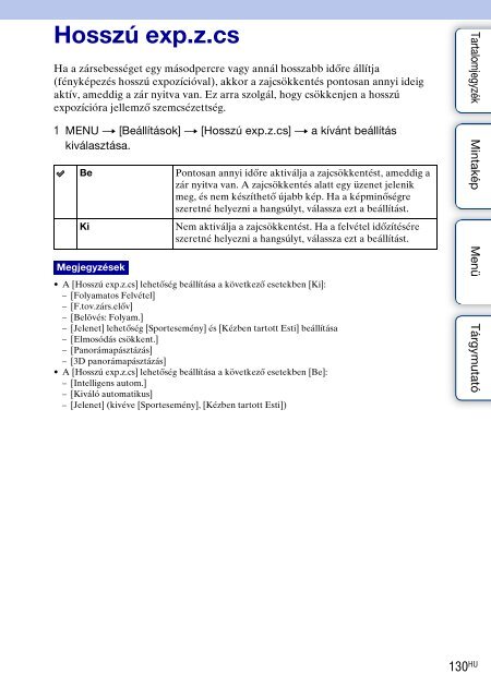 Sony NEX-F3D - NEX-F3D Consignes d&rsquo;utilisation Hongrois