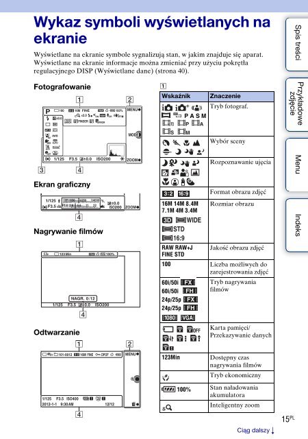 Sony NEX-F3D - NEX-F3D Consignes d&rsquo;utilisation Polonais