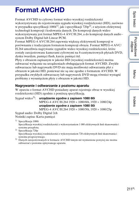 Sony NEX-F3D - NEX-F3D Consignes d&rsquo;utilisation Polonais