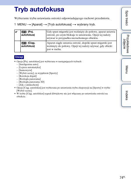 Sony NEX-F3D - NEX-F3D Consignes d&rsquo;utilisation Polonais