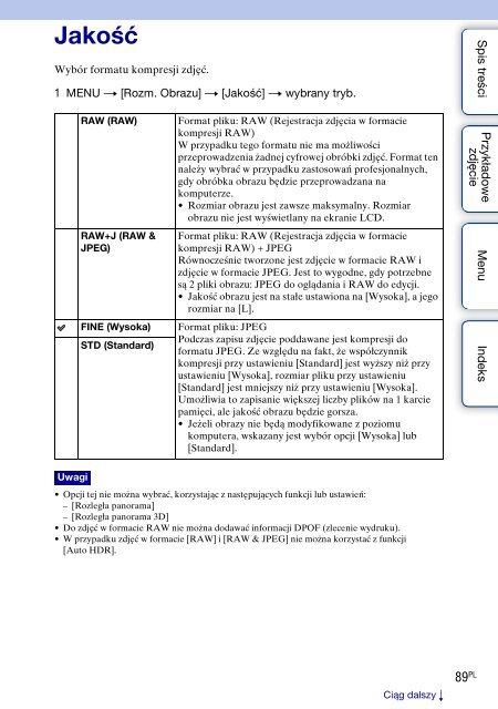 Sony NEX-F3D - NEX-F3D Consignes d&rsquo;utilisation Polonais