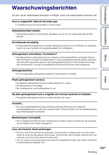 Sony NEX-F3D - NEX-F3D Consignes d&rsquo;utilisation N&eacute;erlandais