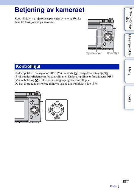 Sony NEX-F3D - NEX-F3D Consignes d&rsquo;utilisation Norv&eacute;gien