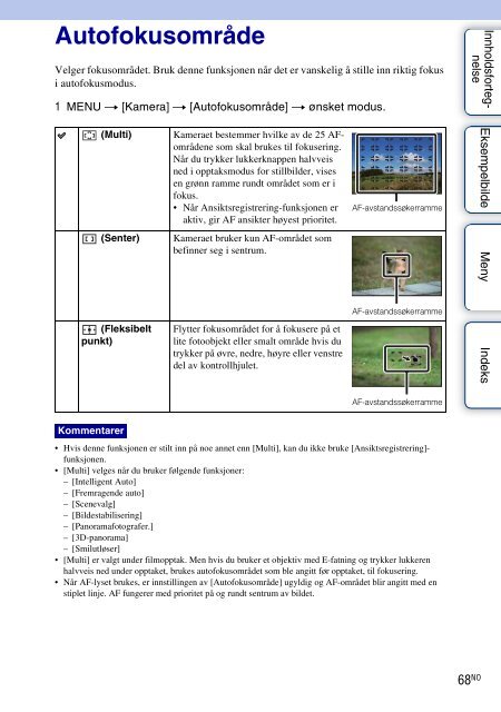 Sony NEX-F3D - NEX-F3D Consignes d&rsquo;utilisation Norv&eacute;gien