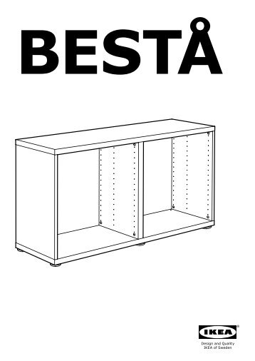 Ikea BESTÃ combinazione TV/ante a vetro - S49208579 - Istruzioni di montaggio