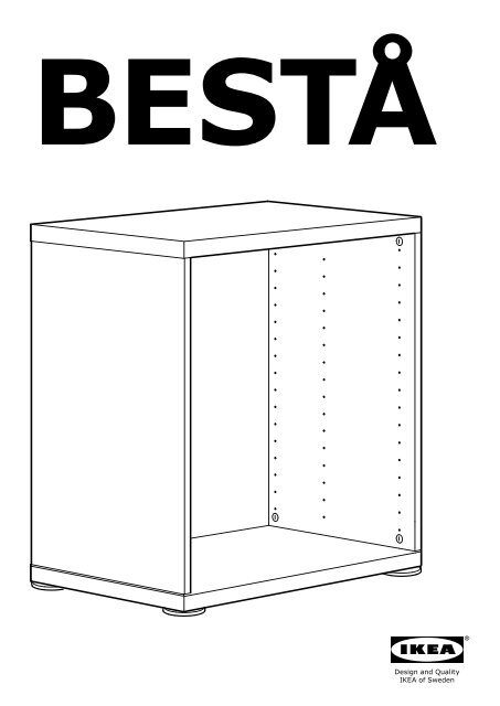 Ikea BEST&Aring; combinazione TV/ante a vetro - S29201395 - Istruzioni di montaggio