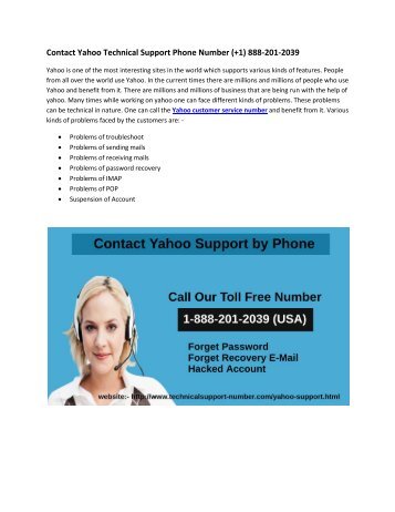 Call Yahoo Customer Service Phone Number USA