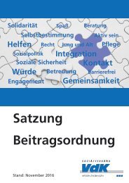 Satzung Sozialverband VdK Hessen-Thüringen