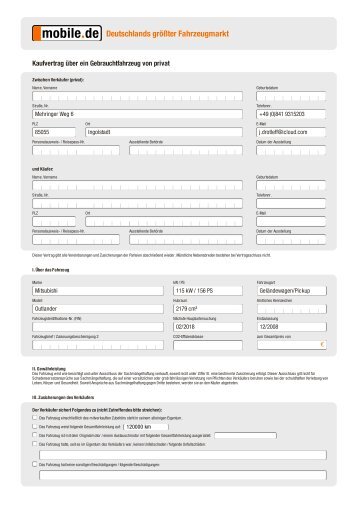 AUTOKAUFVERTRAG MOBILE PDF