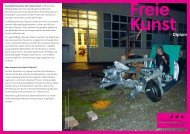 Studiengangsflyer für Freie Kunst/Diplom an der HBK Braunschweig