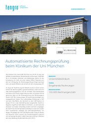 tangro-Referenzbericht: Universitätsklinikum München