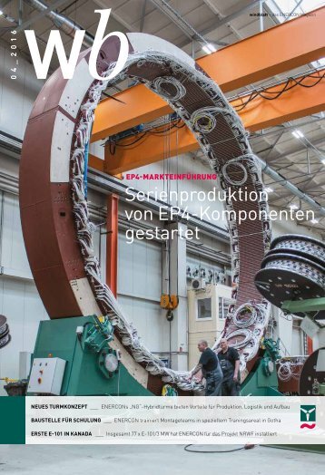 Enercon Windblatt 04/2016