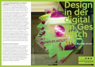 Studiengangsflyer für Design in der Digitalen Gesellschaft/B.A. an der HBK Braunschweig