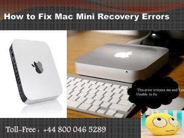 How to Fix Mac Mini Recovery Errors