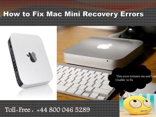 How to Fix Mac Mini Recovery Errors