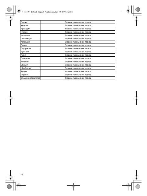 Sony VGN-NS11ZR - VGN-NS11ZR Documents de garantie Hongrois