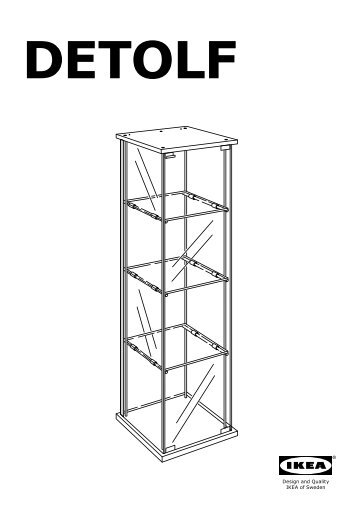 Ikea DETOLF vetrina - 10119206 - Istruzioni di montaggio