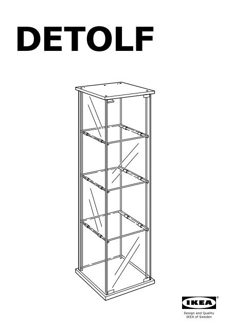 Ikea DETOLF vetrina - 10119206 - Istruzioni di montaggio