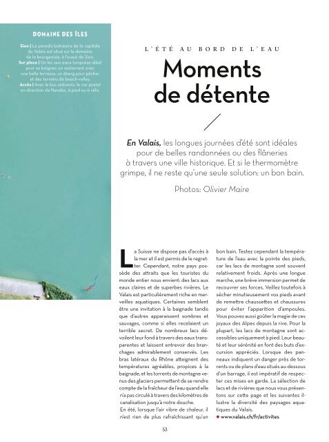 VALAIS magazine - Eté 2017