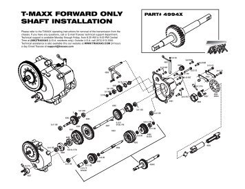 T-MAXX FORWARD ONLY SHAFT INSTALLATION