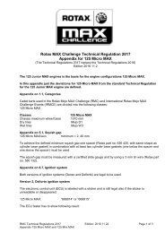 Rotax MAX Challenge Technical Regulation 2017