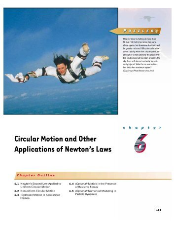 Circular Motion and Other Applications of Newton's Laws