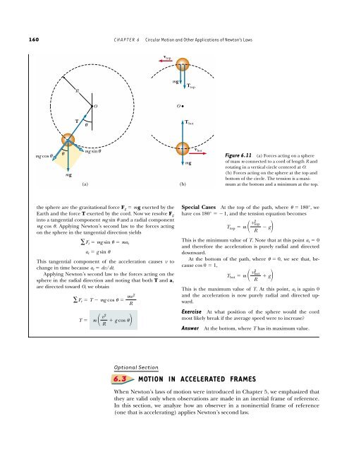 Circular Motion and Other Applications of Newton's Laws