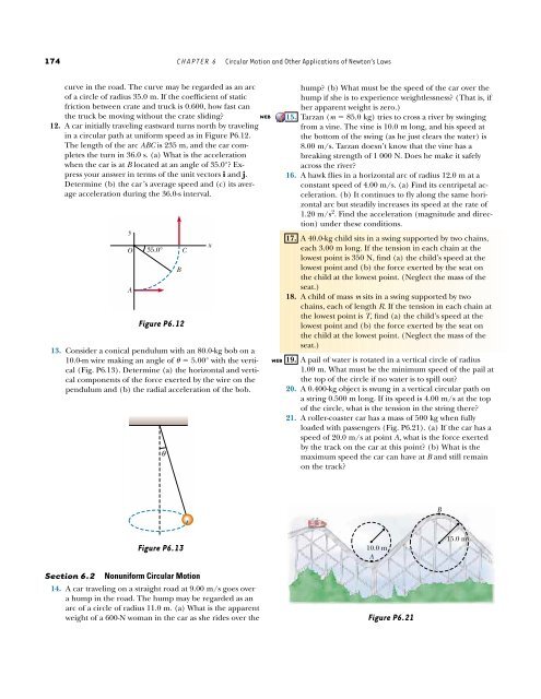 Circular Motion and Other Applications of Newton's Laws