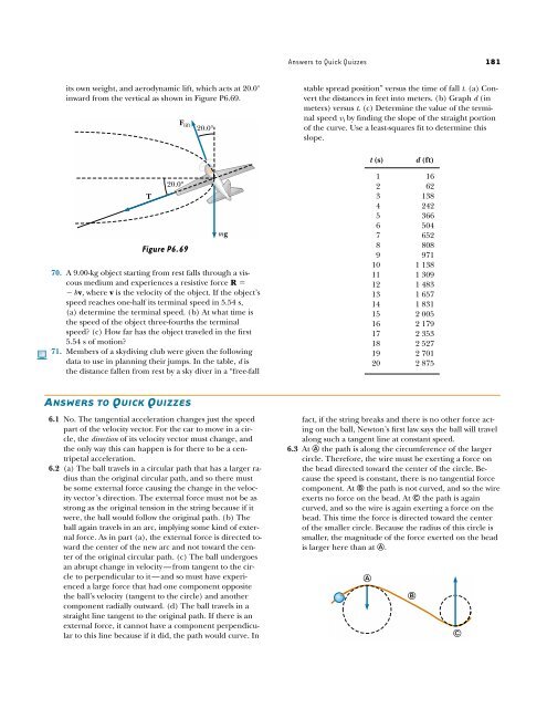 Circular Motion and Other Applications of Newton's Laws