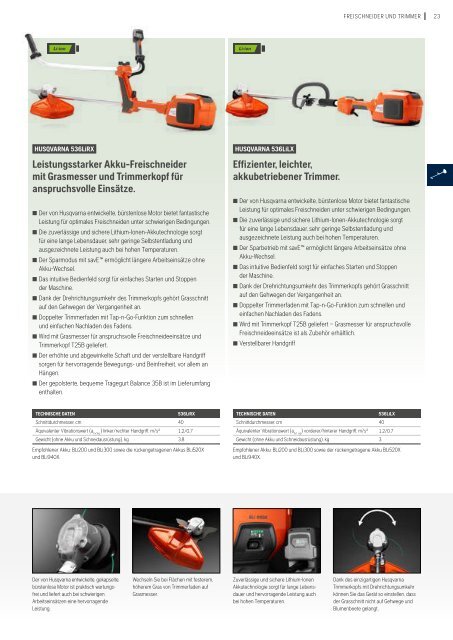 Husqvarna CLG Katalog 2017