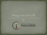 Drug Laws in UAE